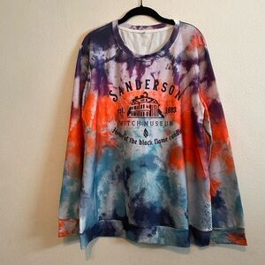 Sanderson Witch Museum lightweight sweatshirt brand new size 2X tie dyed.